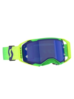 Gogle motocyklowe Scott Prospect 2.0 AMP z niebieską szybką, zielono-niebieskie