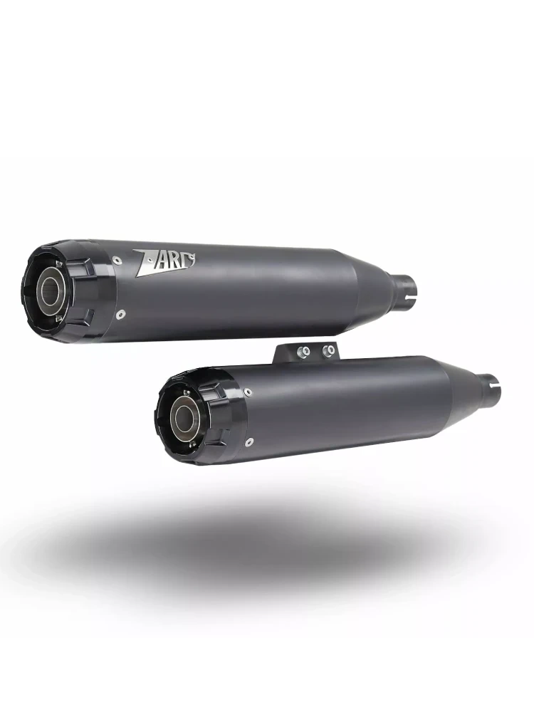 Tłumik motocyklowy Zard Overlapped Slip-On Harley Davidson (wybrane modele) czarno-brązowy