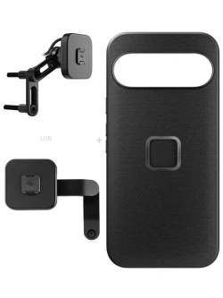 Zestaw na motocykl: etui Peak Design Mobile Everyday Fabric do smartfona Google Pixel 10 Pro XL z mocowaniem motocykla