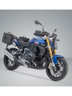Sakwy wodoodporne SysBag WP M/S SW-MOTECH + stelaże SLC BMW R 1200 R (14-18)/ R 1250 R (18-25)/ RS (18-) [pojemność: 17-23L / 12-16L]
