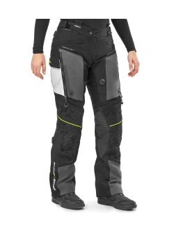 Spodnie motocyklowe damskie tekstylne Shima Tracker czarno-szare