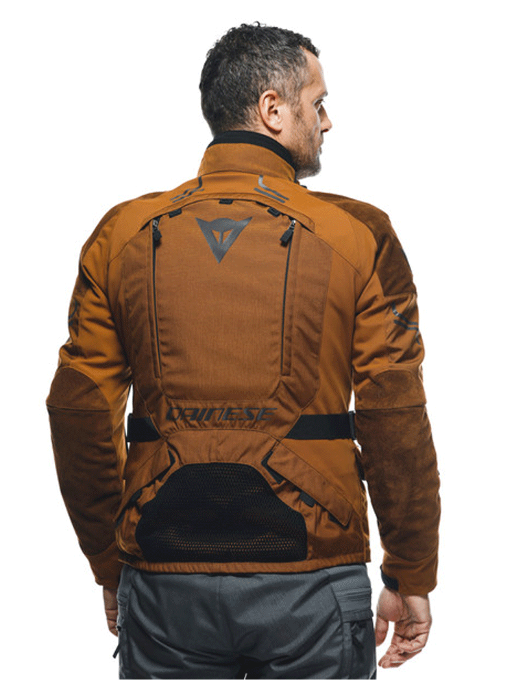 Kurtka motocyklowa tekstylna Dainese Springbok 3L AbsoluteShell brązowo-czarna