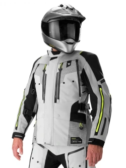 Kurtka motocyklowa tekstylna Shima Hero 3.0 G2 szaro-fluo żółta