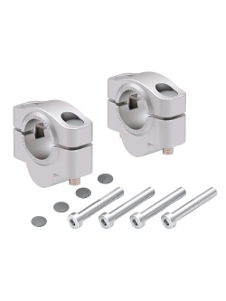 Podwyższenie kierownicy Hepco&Becker Honda CB 650 R/E-Clutch (24-) [20 mm w górę] srebrne