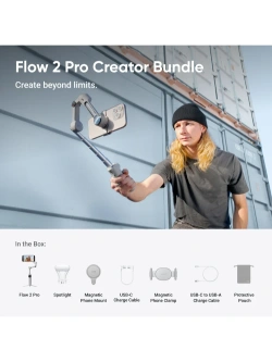 Gimbal Insta360 Flow 2 Pro Creator Bundle biały