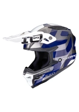 Kask enduro Scorpion SMX-10 Leap srebrno-niebieski