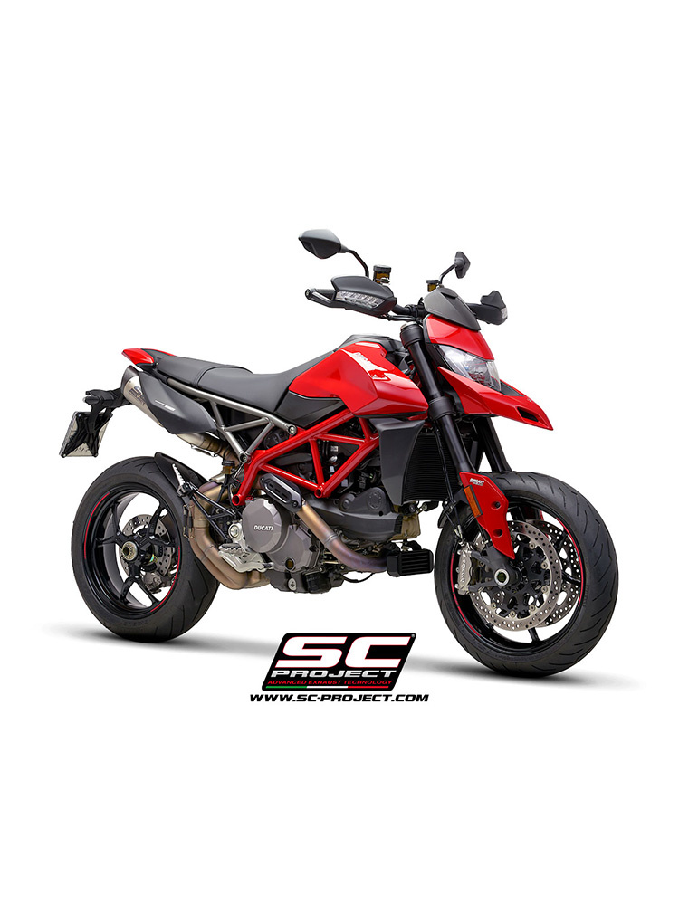 Tłumik motocyklowy podwójny SC-Project S1 Ducati Hypermotard 950 RVE SP (21-24) tytan