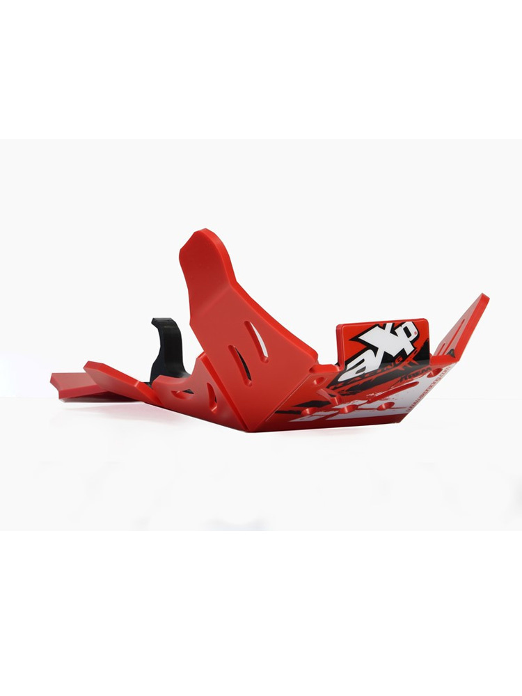 Płyta pod silnik AXP Racing Gas Gas EC250F/EC350F (21-23) z osłoną kiwaka czerwona