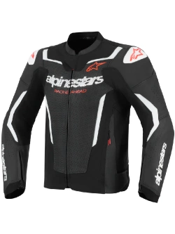 Kurtka motocyklowa skórzana Alpinestars GP Force Airflow v2 czarno-biała