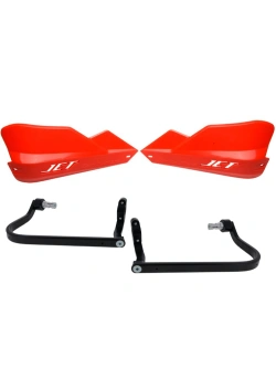 Osłony dłoni Barkbusters JET, czerwone + zestaw montażowy BMW, Honda, KTM, Suzuki (wybrane modele)