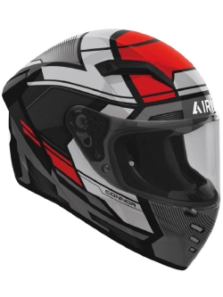 Kask integralny Airoh Connor Ego czarno-szaro-czerwony połysk