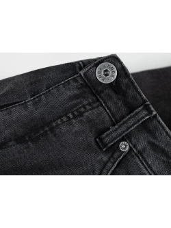 Jeansy motocyklowe Knox Colton Slim Charcoal czarne