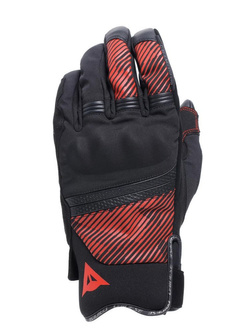 Rękawice motocyklowe tekstylne Dainese Fulmine D-Dry czarno-czerwone