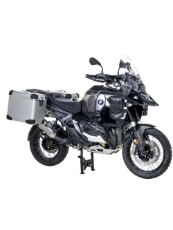 Zestaw: kufry boczne z anodowanego aluminium srebrne "And-S" Zega Evo + stelaże srebrne Touratech BMW R 1300 GS Adventure (24-) [45+45l]