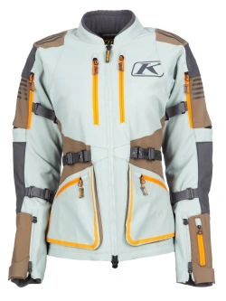 Kurtka motocyklowa tekstylna damska Klim Sedona szaro-brązowa