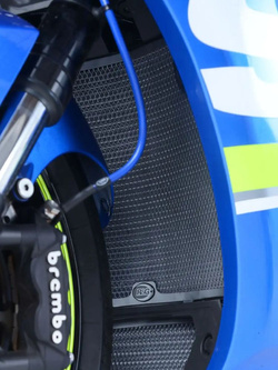Osłona chłodnicy R&G aluminiowa do Suzuki GSXR1000/ R (17-24) czarna
