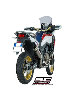 Pełny system 2-1 z pełnymi kolektorami i tłumikiem GP65 SC-Project do Honda CRF1000L AFRICA TWIN [15-17]