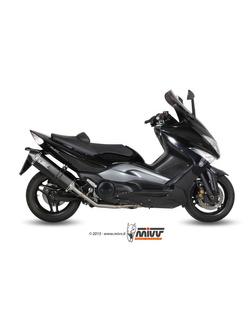 Pełny układ wydechowy (Speed Edge) MIVV do Yamaha T-Max 500 (08-11) czarny