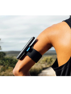 Zestaw do biegania: etui na telefon iPhone 14, wodoodporny pokrowiec oraz opaska sportowa Quad Lock