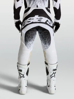 Spodnie cross Alpinestars MX Techstar Swan biało-czarne