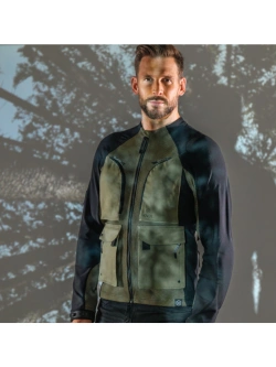 Koszula z ochraniaczami Knox Tor czarno-zielona