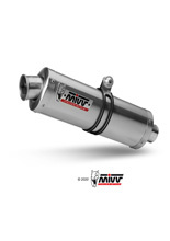 Tłumik motocyklowy Slip-On Line High (Oval) MIVV do Suzuki GSF 650 Bandit (05-06) srebrny