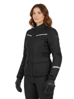 Kurtka motocyklowa damska tekstylna REV’IT! Voltiac 3 H2O czarno-szara
