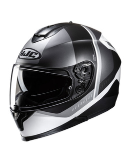 Kask integralny HJC C70N Alia czarno-biało-srebrny