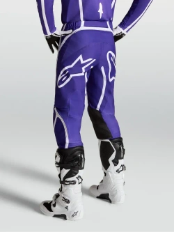 Spodnie cross Alpinestars MX Fluid Apex V2 biało-niebieskie