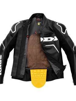 Kurtka motocyklowa skórzana Spidi Evorider 2 czarno-biała