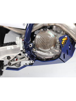 Płyta pod silnik Xtrem AXP Racing Husqvarna FC450, FX450 (23-), FE450/FE501/S/W (24-) niebieska z osłoną podnośnika