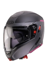 Kask szczękowy Caberg Horus X Ray szaro-czarno-różowy matowy
