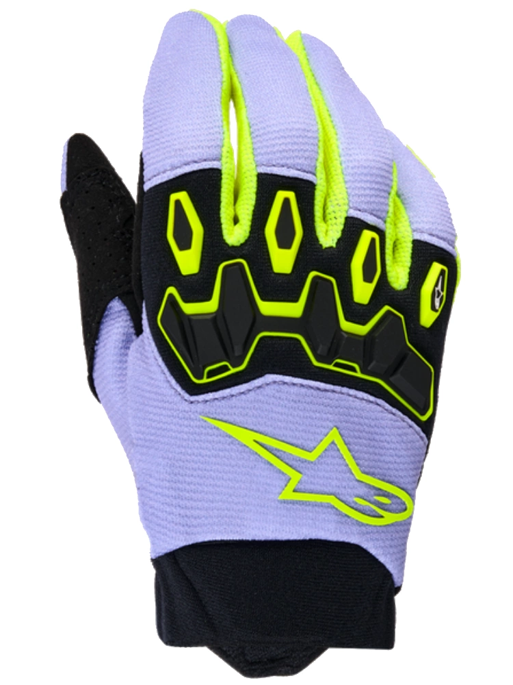 Rękawice cross dziecięce Alpinestars MX Full Bore V2 czarno-fioletowe-fluo
