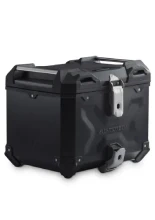 Zestaw: kufer centralny czarny TRAX ADV + stelaż Adventure-rack SW-Motech Ducati DesertX 937 (26-) [poj.: 38l]