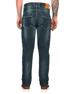 Jeansy motocyklowe Modeka Finn Mono niebieskie sprane