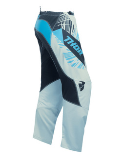 Spodnie cross damskie Thor Sector Split niebiesko-czarne