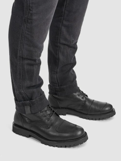 Jeansy motocyklowe Pando Moto Karl Devil AAA czarne