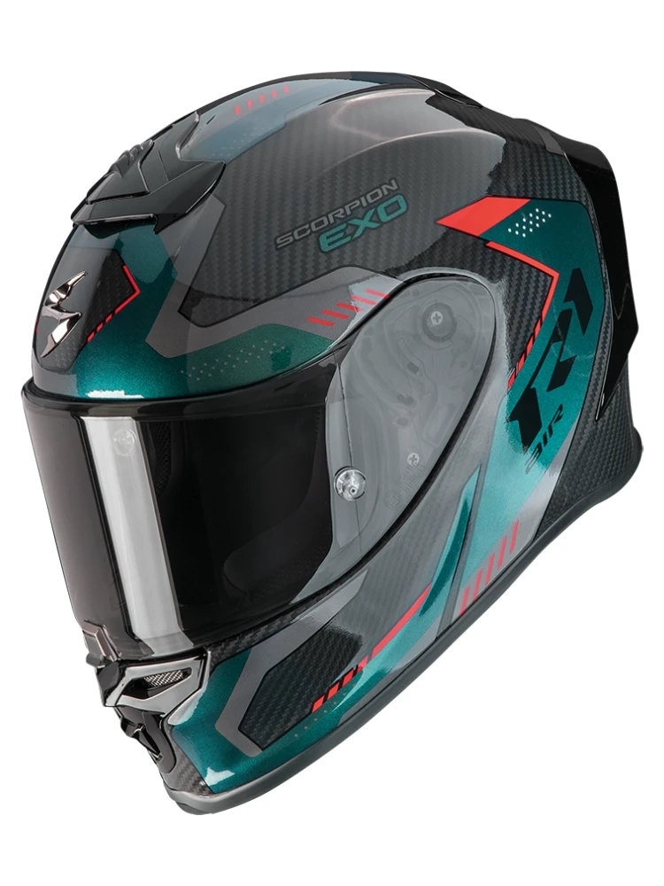 Kask integralny Scorpion EXO-R1 EVO Carbon Air Propel czarno-zielony