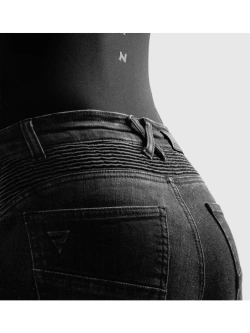 Jeansy motocyklowe damskie Rebelhorn Agness 2 Mono czarne