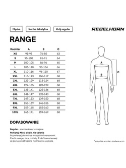 Kurtka motocyklowa tekstylna Rebelhorn Range szaro-czarno-czerwona