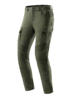 Jeansy motocyklowe Rebelhorn Faster zielone