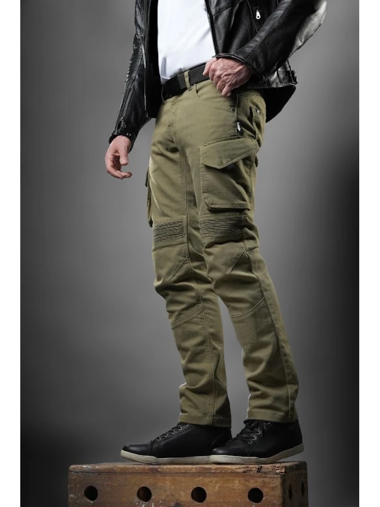 Jeansy motocyklowe 4SR Tourismo zielone