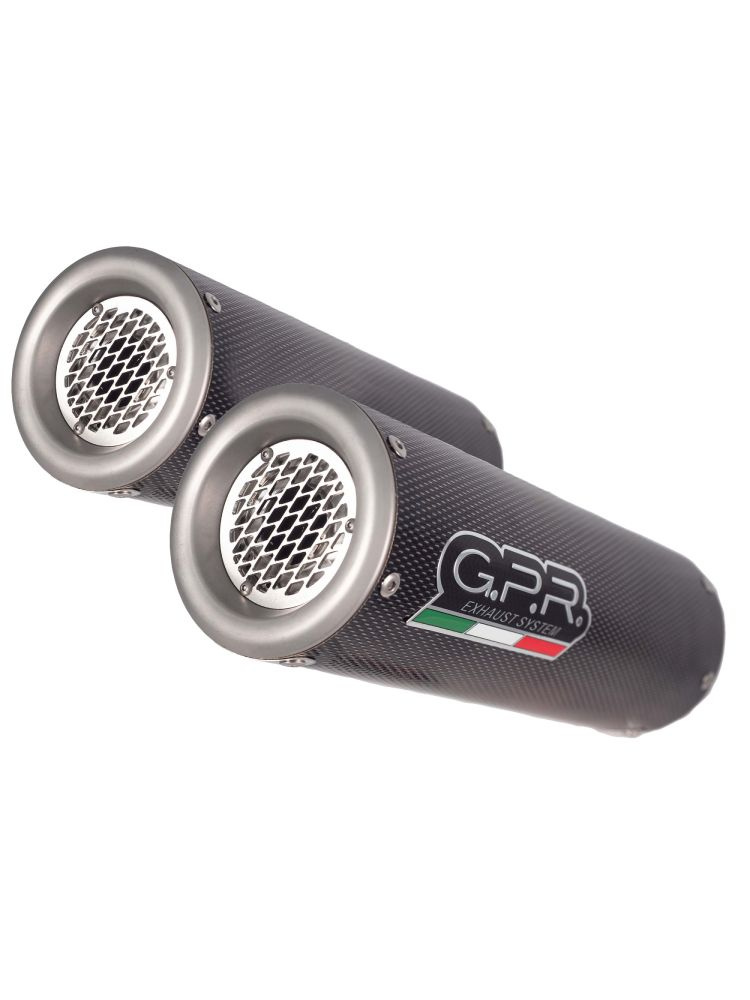 Tłumiki G.P.R M3 Poppy do Aprilii Dorsoduro 900 (17-20) Stal nierdzewna