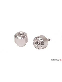 Końcówki kierownicy PUIG do BMW R Nine T 14-18 / R Nine T Scrambler 16-18 - krótkie (srebrne)