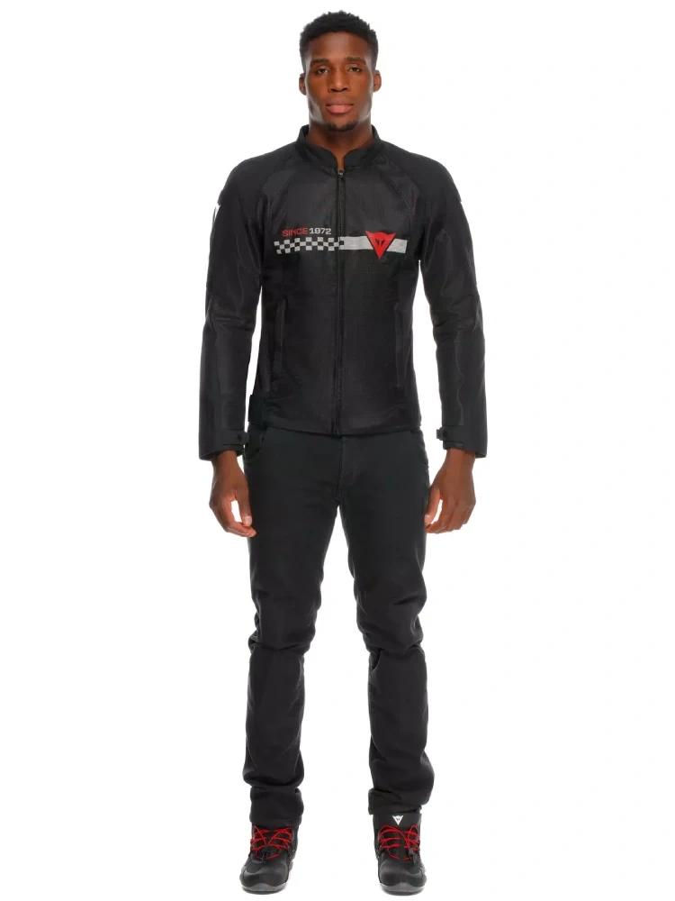 Kurtka motocyklowa tekstylna Dainese Herosphere Air Tex czarno-czerwono-biała