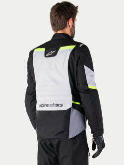 Kurtka motocyklowa tekstylna Alpinestars ST-1 WP czarno-szaro-fluo