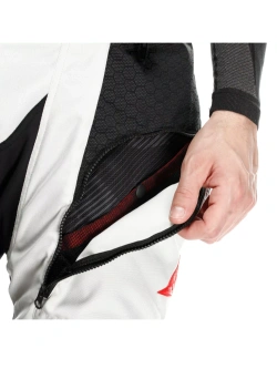 Spodnie motocyklowe tekstylne Dainese Super Adventure Absoluteshell czarno-szaro-czerwone