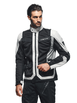Kurtka motocyklowa tekstylna Dainese Desert Tex szaro-czarna