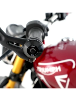 Koncówki kierownicy motocyklowej R&G Racing Triumph Speed 400/Royal Enfield Meteor 350 (24-) czarne
