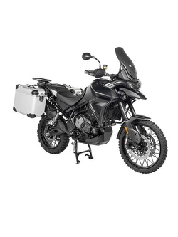 Zestaw: kufry boczne z anodowanego aluminium srebrne "And-S" Zega Evo + stelaże srebrne Touratech Honda CRF1100L Africa Twin (22-)/ Adventure Sports (31+38L)